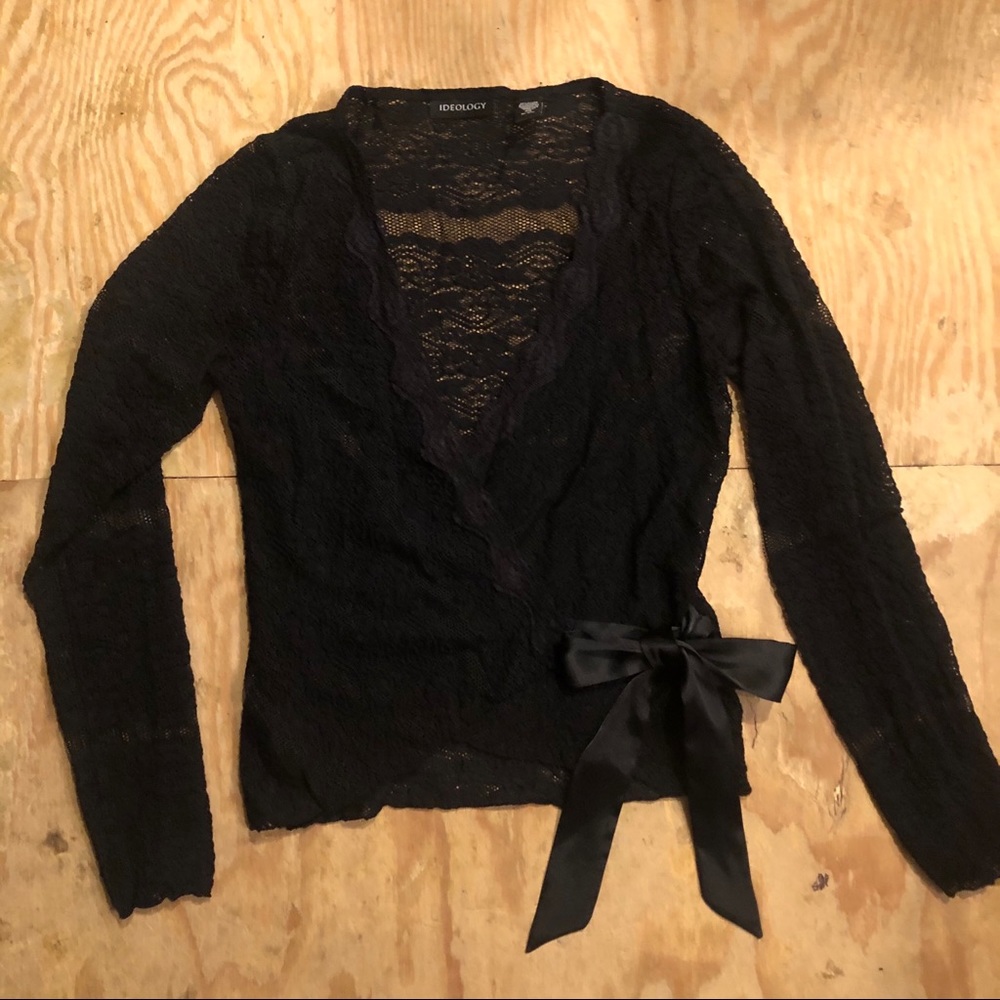 Lace Wrap Top